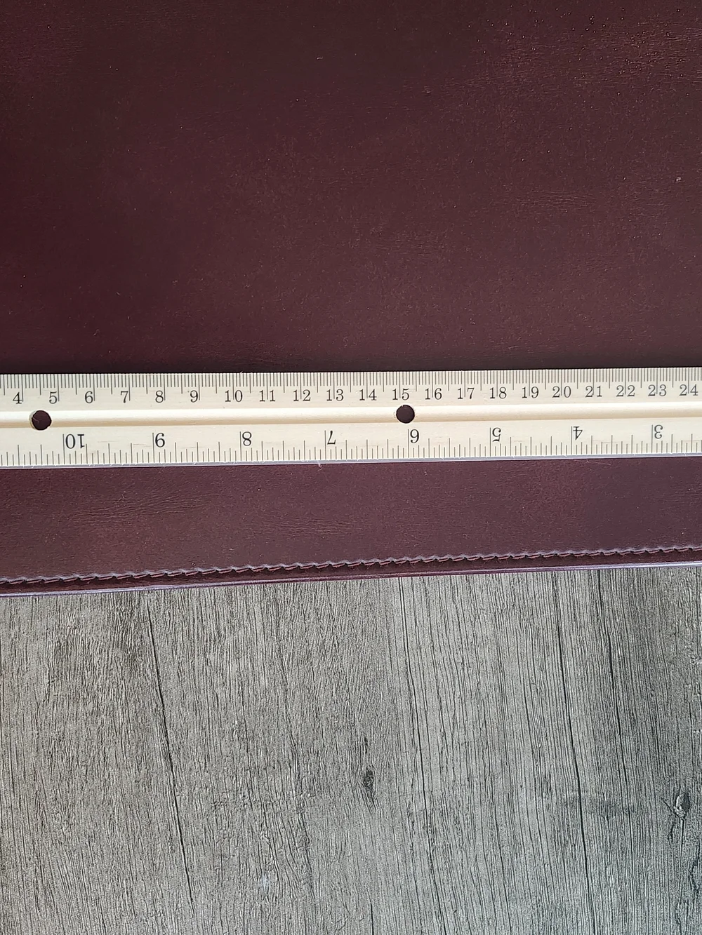 Men's Laptop Folio in Burgundy Faux Leather